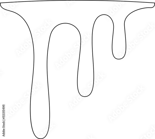 Large volume of liquid melting and overflowing downward.