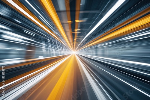 Ultra-Fast Technology Concept with Motion Blur Showcasing a Paradigm Shift In Digital Innovation