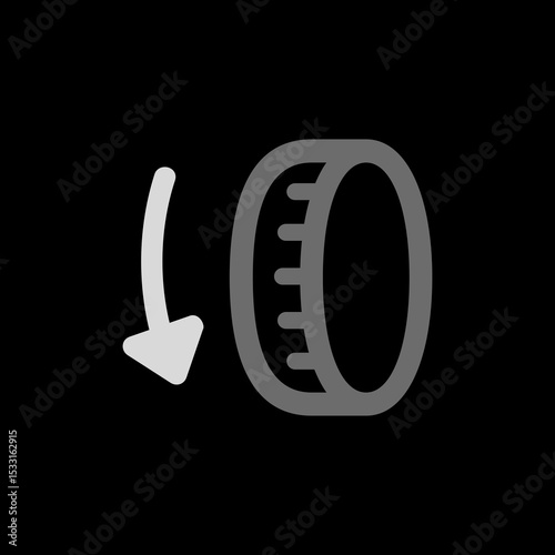 Digital Crown Counter-Clockwise Icon