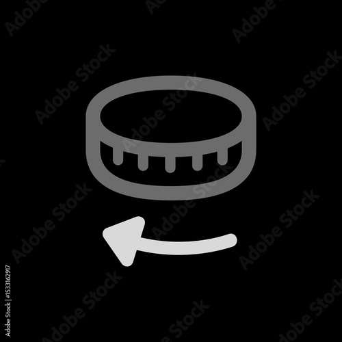 Digital Crown Horizontal Clockwise Icon