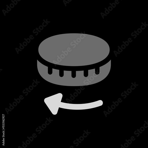 Digital Crown Horizontal Clockwise Filled Icon