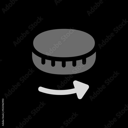 Digital Crown Horizontal Counter-Clockwise Filled Icon