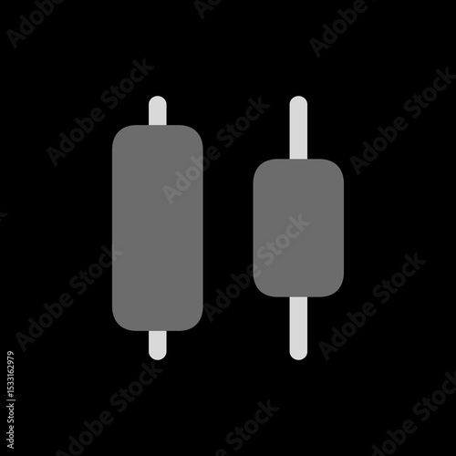 Distribute Horizontal Center Filled Icon