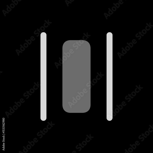 Distribute Horizontal Filled Icon