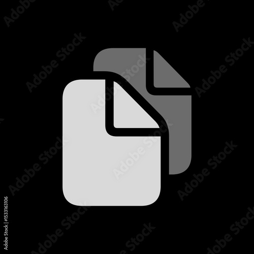 Document Copy Filled Icon