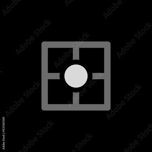 Split Square Grid Icon
