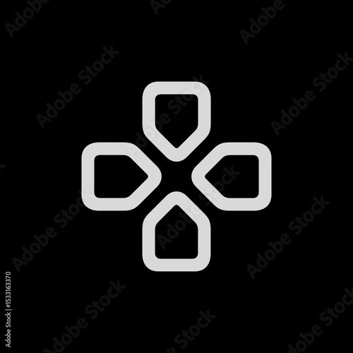 D-Pad Outline Icon