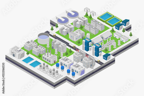 Hydro Energy Isometric
