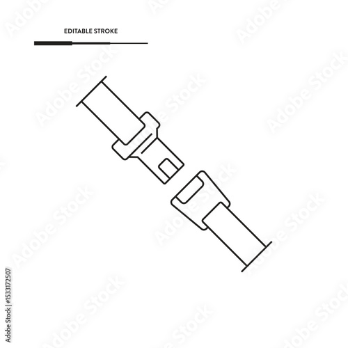 Safety Belt Car Icon Vector Design.
