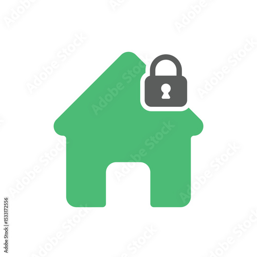 Safe House Icon Vector Design.