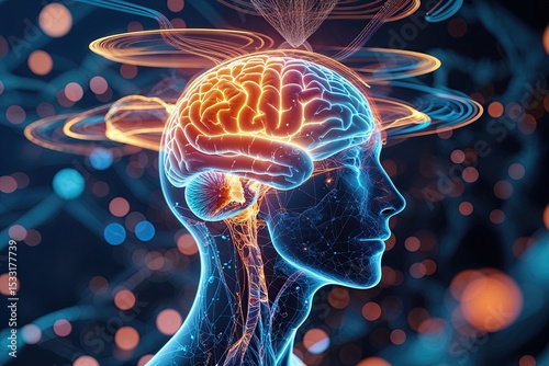 Creative Digital Mindscape Showcasing Original Thought and Innovative Visualization