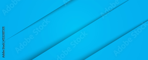 Modern abstract blue background with diagonal line. Simple graphic design element. Futuristic concept. Horizontal banner template with space for your text.