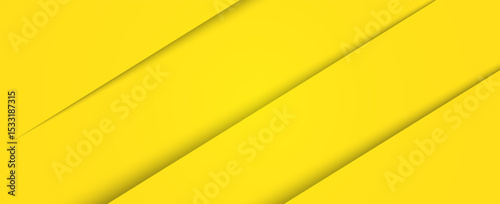 Modern abstract yellow background with diagonal line. Simple graphic design element. Futuristic concept. Horizontal banner template with space for your text.