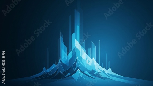 Tech, Future, and Digital-Themed Blue Business Background – Professional Setting for Meetings and Strategy