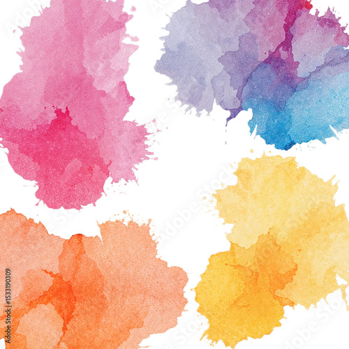 Abstract watercolor paint splattered grunge texture design