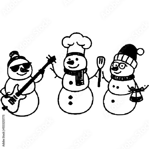 Schneemänner mit Persönlichkeit - 3