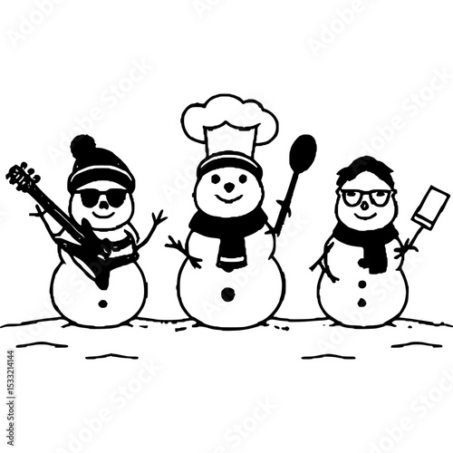 Schneemänner mit Persönlichkeit - 8