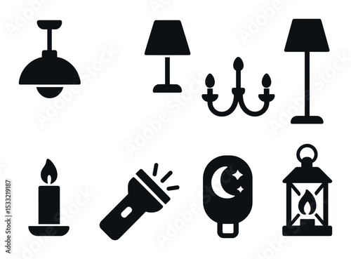Kitchen cooking tools icons set – silhouette, utensils and culinary equipment graphics