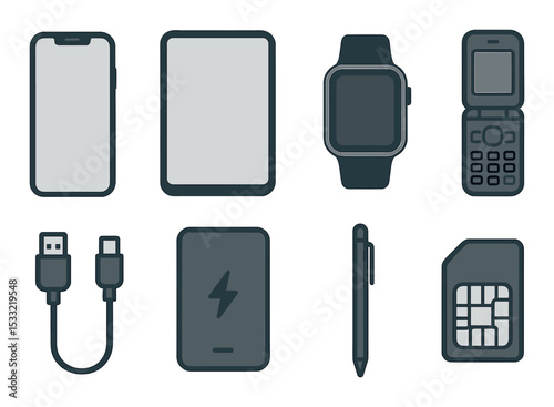 Medical professionals icons set – outline, healthcare and doctor symbol collection