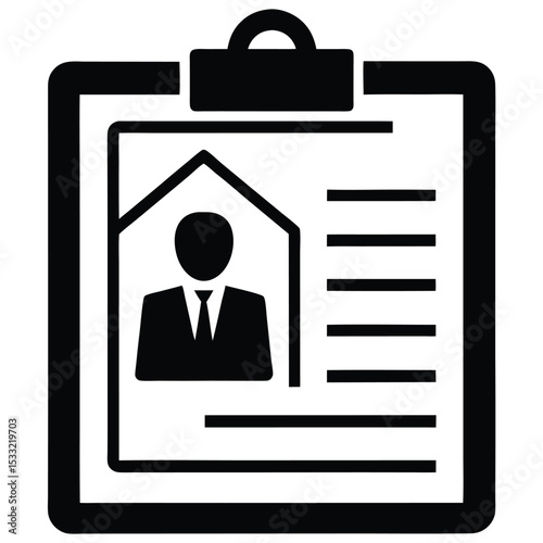 real estate agent element isolated loan applicatio on white background