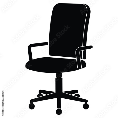 real estate agent element isolated office chair on white background