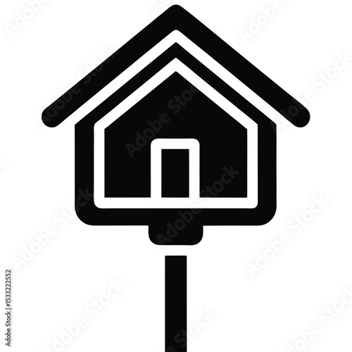 real estate agent element isolated property sign s on white background
