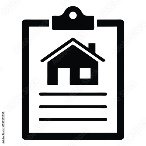 real estate agent element isolated property listin on white background