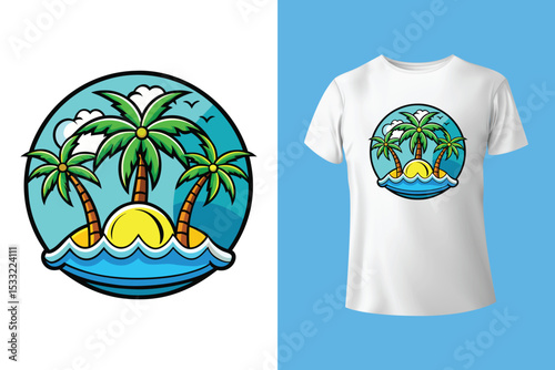 beach van with surf board, Long beach, summer vibes hand draw, Palm tree vector. Beach holiday time. Surfing paradise art print t-shirt design. Long beach, summer vibes hand draw, Hawaii, Aloha surf.