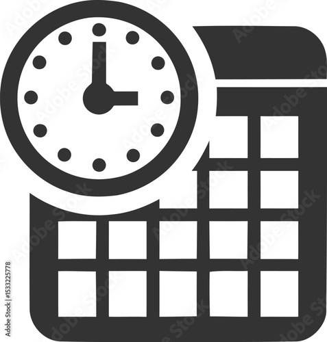 Time and Clock set of web icons in line style. Time management. Timer, Speed, Date, Countdown, Alarm, Recovery, Time, clock, watch, calendar simple icons for web and mobile app. Vector illustration