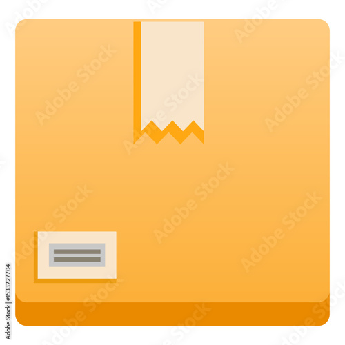 Editable Vector Package Box Icon