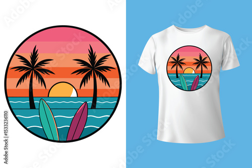 Summer vibes artwork. Surf club design. Beach modern abstract art. Sunshine paradise graphic print design. Enjoy beach life. Ocean abstract wave art. Here come the sun. Ocean line art.