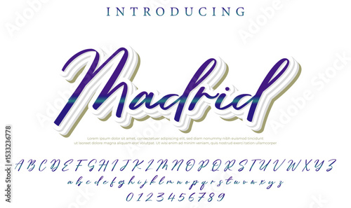 Madrid Font – Stylish Script Typeface with Bold Modern Brush Lettering