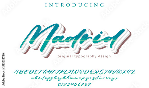 Madrid Font – Stylish Script Typeface with Bold Modern Brush Lettering