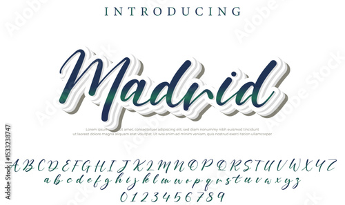 Madrid Font – Stylish Script Typeface with Bold Modern Brush Lettering