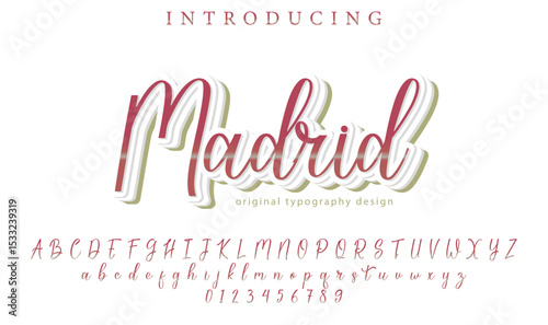 Madrid Font – Stylish Script Typeface with Bold Modern Brush Lettering