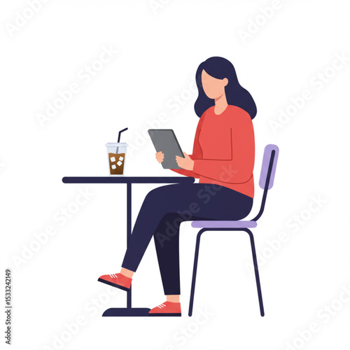 business woman working on laptop First Day of Summer 