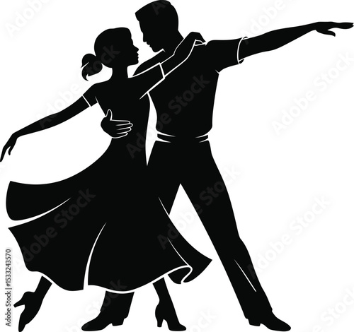 Dancing Couple Silhouette
