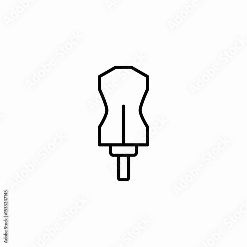 mannquin shop icon sign vector