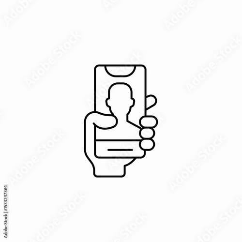 mobile user icon sign vector
