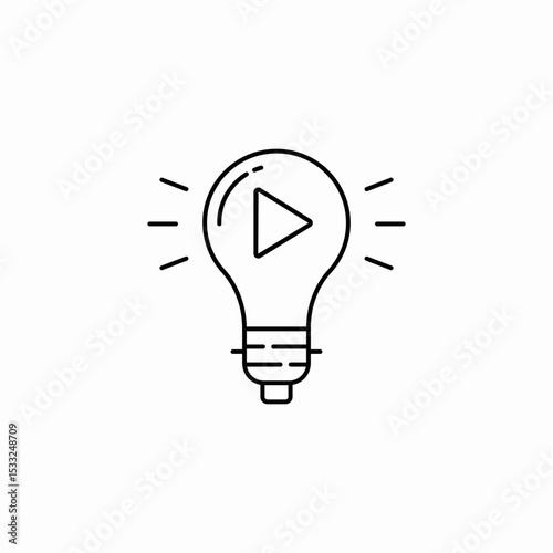 play idea icon sign vector