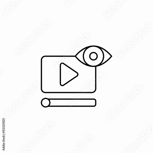 video file icon sign vector
