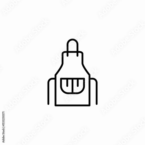 work apron icon sign vector