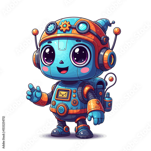 cute robot AI in 2030 very cool	
