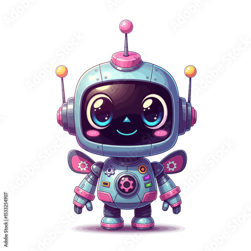 cute robot AI in 2030 very cool	
