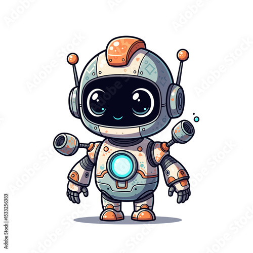 cute robot AI in 2030 very cool	
