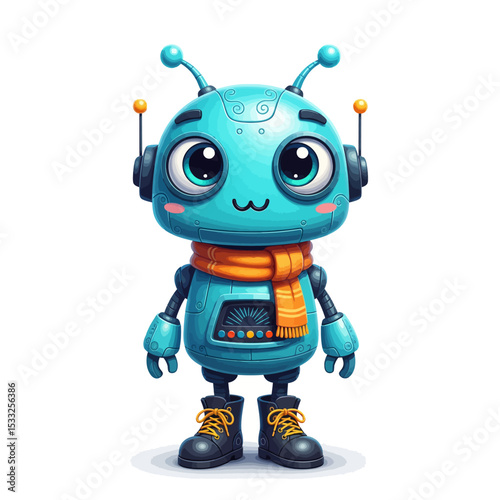cute robot AI in 2030 very cool	
