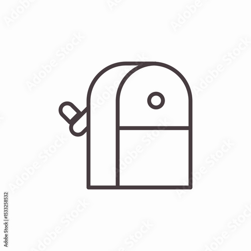 backpack bag icon sign vector