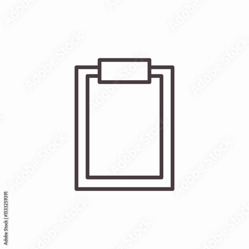 clipboard document icon sign vector