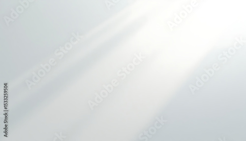 Soft Light Leaks on White Background