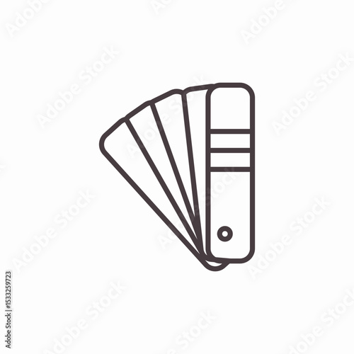 color palette book icon sign vector